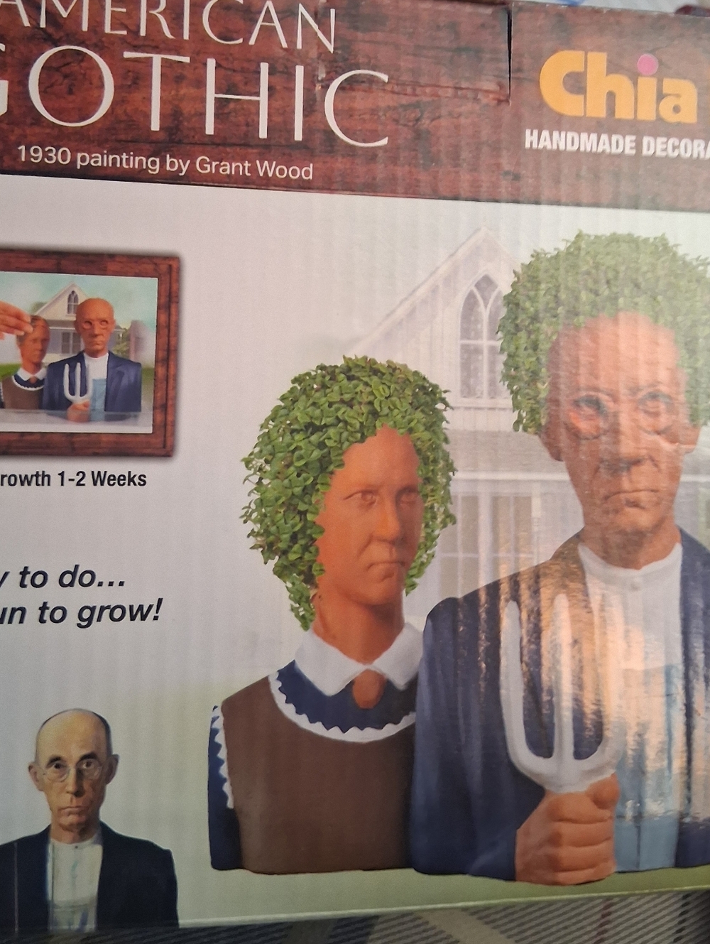 American Gothic Decorative Planter - Green